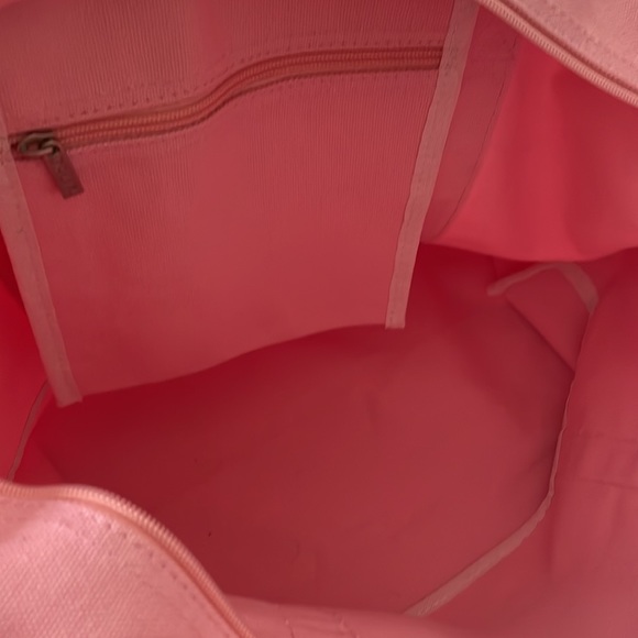 Dalix Pink Tote Bag With Bedazzled High Top Sneaker - Picture 8 of 9